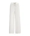 Brunello Cucinelli Drawstring Palazzo Pants In White