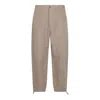 Brunello Cucinelli Drawstring Relaxed Fit Trousers In Kaky