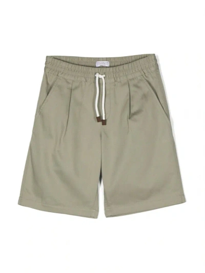 Brunello Cucinelli Drawstring Shorts In Beige