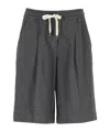 Brunello Cucinelli Drawstring Shorts In Black