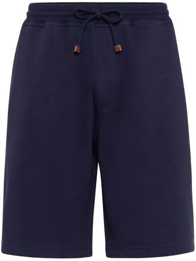 Brunello Cucinelli Drawstring Shorts In Blue