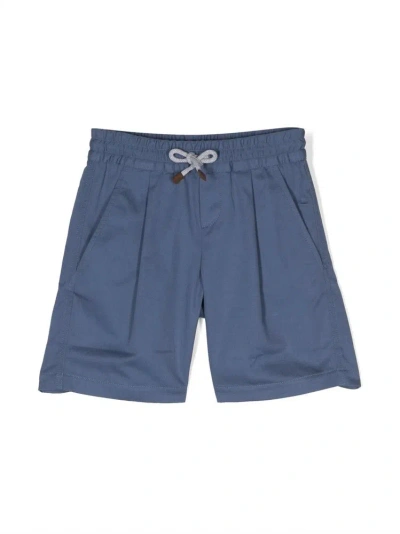 Brunello Cucinelli Drawstring Shorts In Blue