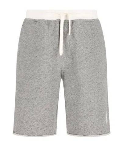 Brunello Cucinelli Logo-print Track Shorts In Gray