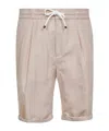Brunello Cucinelli Drawstring-waistband Knee-length Bermuda Shorts In Nude