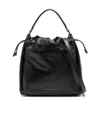 Brunello Cucinelli Soft Leather Mellow Bucket Bag In Black