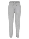 Brunello Cucinelli Cotton And Cashmere Blend Sweatpants With Silk