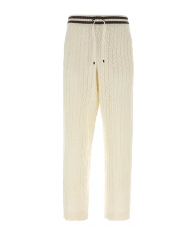 BRUNELLO CUCINELLI BRUNELLO CUCINELLI DRAWSTRING STRAIGHT LEG TROUSERS