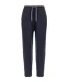 Brunello Cucinelli English Ribbed Trousers Pants Blue