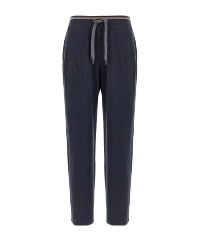 BRUNELLO CUCINELLI BRUNELLO CUCINELLI DRAWSTRING STRAIGHT LEG TROUSERS