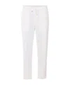 Brunello Cucinelli Leisure Fit Trousers With Drawstring In White