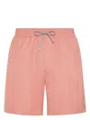 Brunello Cucinelli Drawstring Swim Shorts In Pink