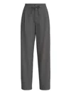 Brunello Cucinelli Drawstring Tailored Trousers In Gray