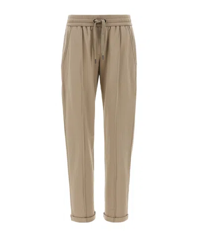 BRUNELLO CUCINELLI BRUNELLO CUCINELLI DRAWSTRING TAPERED-LEG SWEATPANTS