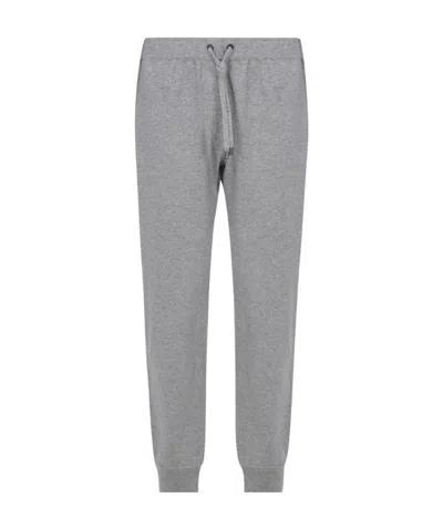Brunello Cucinelli Drawstring Track Pants In Gray