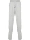 Brunello Cucinelli Straight Leg Cotton Blend Sweatpants In Grey