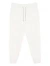Brunello Cucinelli Men Cashmere English Rib Knit Track Pants In White