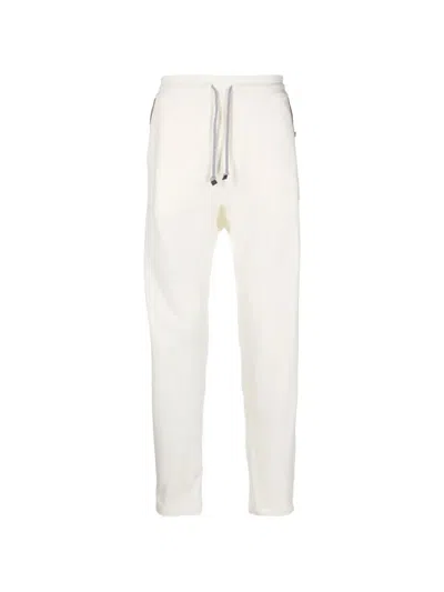 Brunello Cucinelli Drawstring Track Pants In White