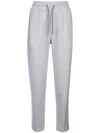 Brunello Cucinelli Light Grey Cotton Blend Sweatpants In Grey