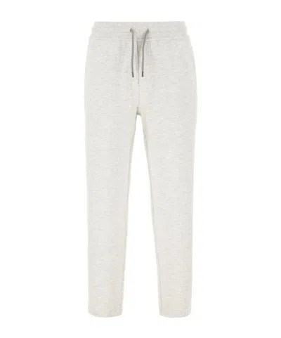Brunello Cucinelli Drawstring Track Trousers In White