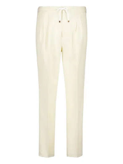 Brunello Cucinelli Corduroy Trousers In Neutral