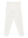 Brunello Cucinelli Drawstring Casual Pants In Neutral