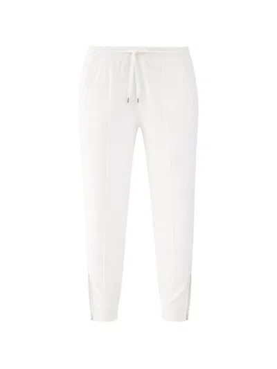 Brunello Cucinelli Drawstring Trousers In White
