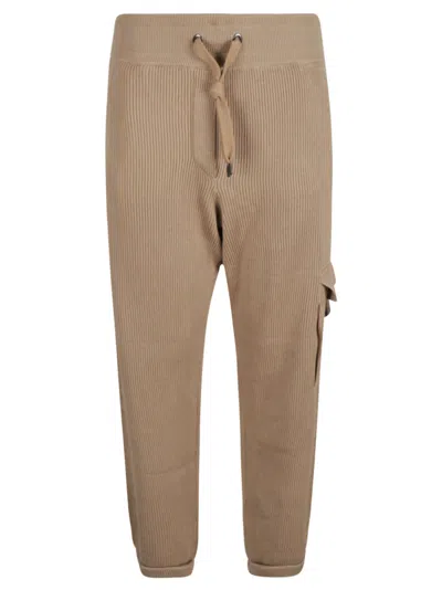 Brunello Cucinelli Drawstring Waist Corduroy Pants In Almond Butter