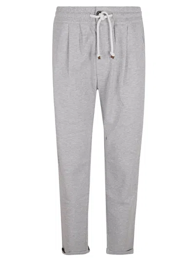 BRUNELLO CUCINELLI BRUNELLO CUCINELLI DRAWSTRING WAIST PLAIN TRACK PANTS