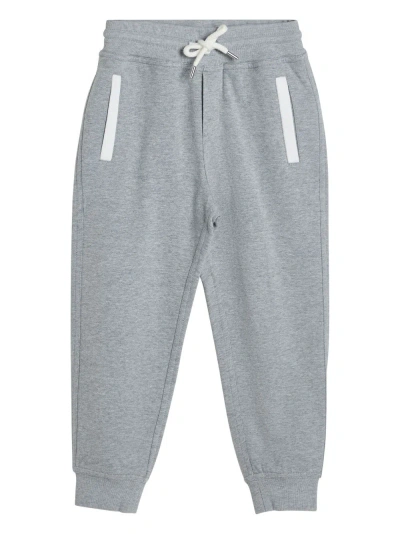 Brunello Cucinelli Kids' Drawstring-waist Track Pants In Grey