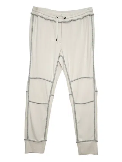 Brunello Cucinelli Drawstring-waist Track Pants In Neutral