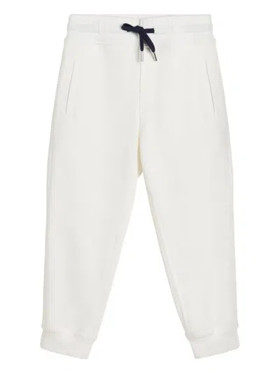Brunello Cucinelli Kids' Drawstring-waist Trousers In White