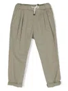 Brunello Cucinelli Drawstring-waistband Casual Trousers In Green