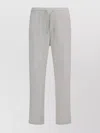 Brunello Cucinelli Men White Linen And Cotton Leisure Fit Trousers