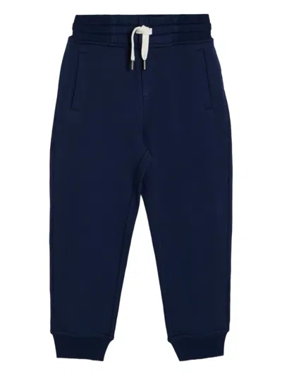 Brunello Cucinelli Kids' Drawstring-waistband Track Pants In Blue
