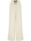 Brunello Cucinelli Drawstring Wide-leg Trousers In Neutrals