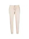 Brunello Cucinelli Drawstring Wool Track Pants In Neutral