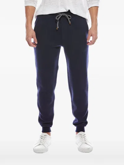 Brunello Cucinelli Drawstring-waist Track Pants In Blue