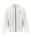 Brunello Cucinelli Waterproof Logo Jacket With Hood And Pockets In White