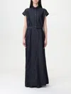 Brunello Cucinelli Dress  Woman Color Blue In Blue