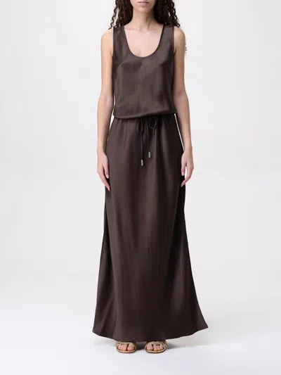 BRUNELLO CUCINELLI DRESS BRUNELLO CUCINELLI WOMAN COLOR BROWN,G49929032