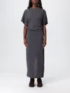 Brunello Cucinelli Dress  Woman Color Grey In Gray
