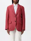 Brunello Cucinelli Hemp And Linen Gabardine Blazer In Rot