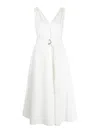 Brunello Cucinelli Women Poplin Dress In White