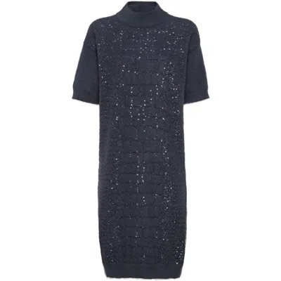Brunello Cucinelli Dress With Dazzling Croc Motif