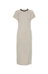 Brunello Cucinelli Monili-embellished Dress In Desert