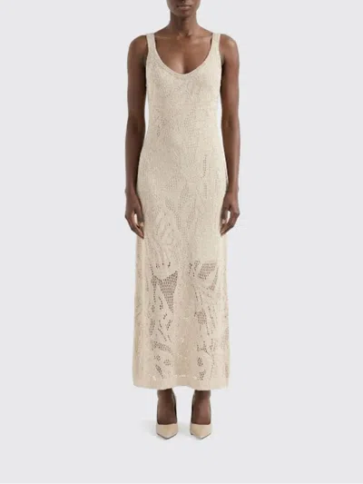 Brunello Cucinelli Dress  Woman Color Beige In Neutral
