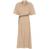 Brunello Cucinelli Women Cotton Belted Dress