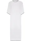 Brunello Cucinelli Women Knitted Midi Dress In White