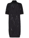 Brunello Cucinelli Sequin Embellished Roll-neck Midi Dress
