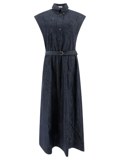 BRUNELLO CUCINELLI BRUNELLO CUCINELLI DENIM DRESS